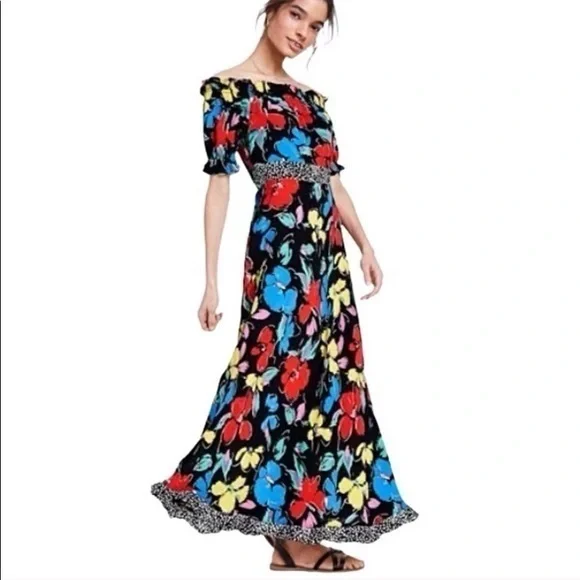 NWT Designer RIXO x Target Floral Off Shoulder Dress - Picture 10 of 16